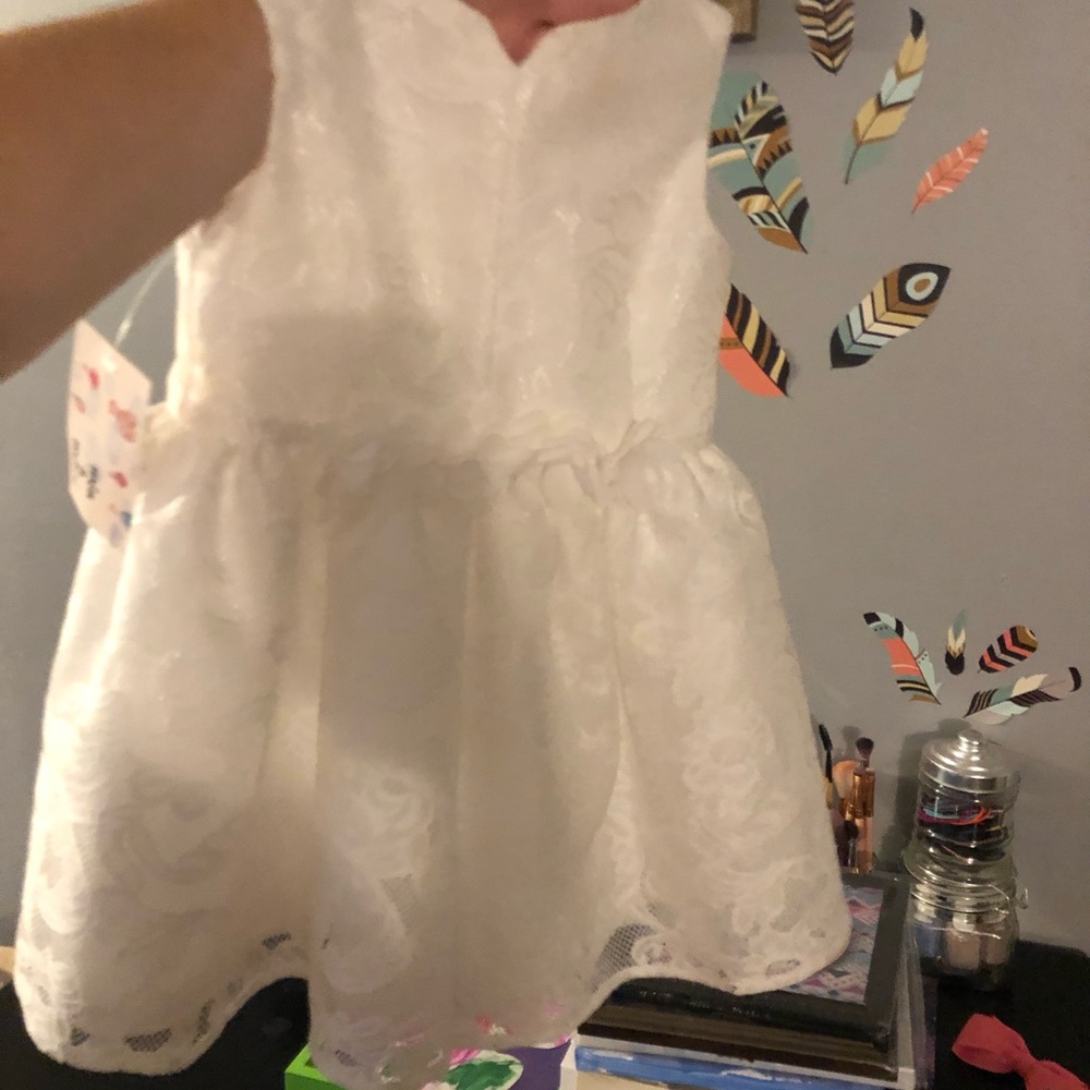 4t white party dress